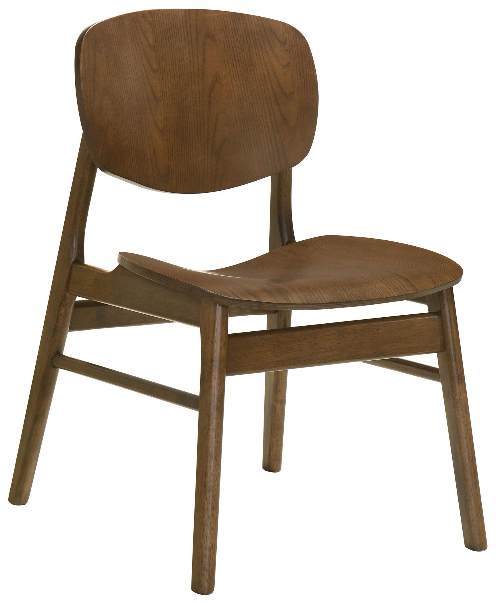 Close-up of chair leg and cross rails providing support