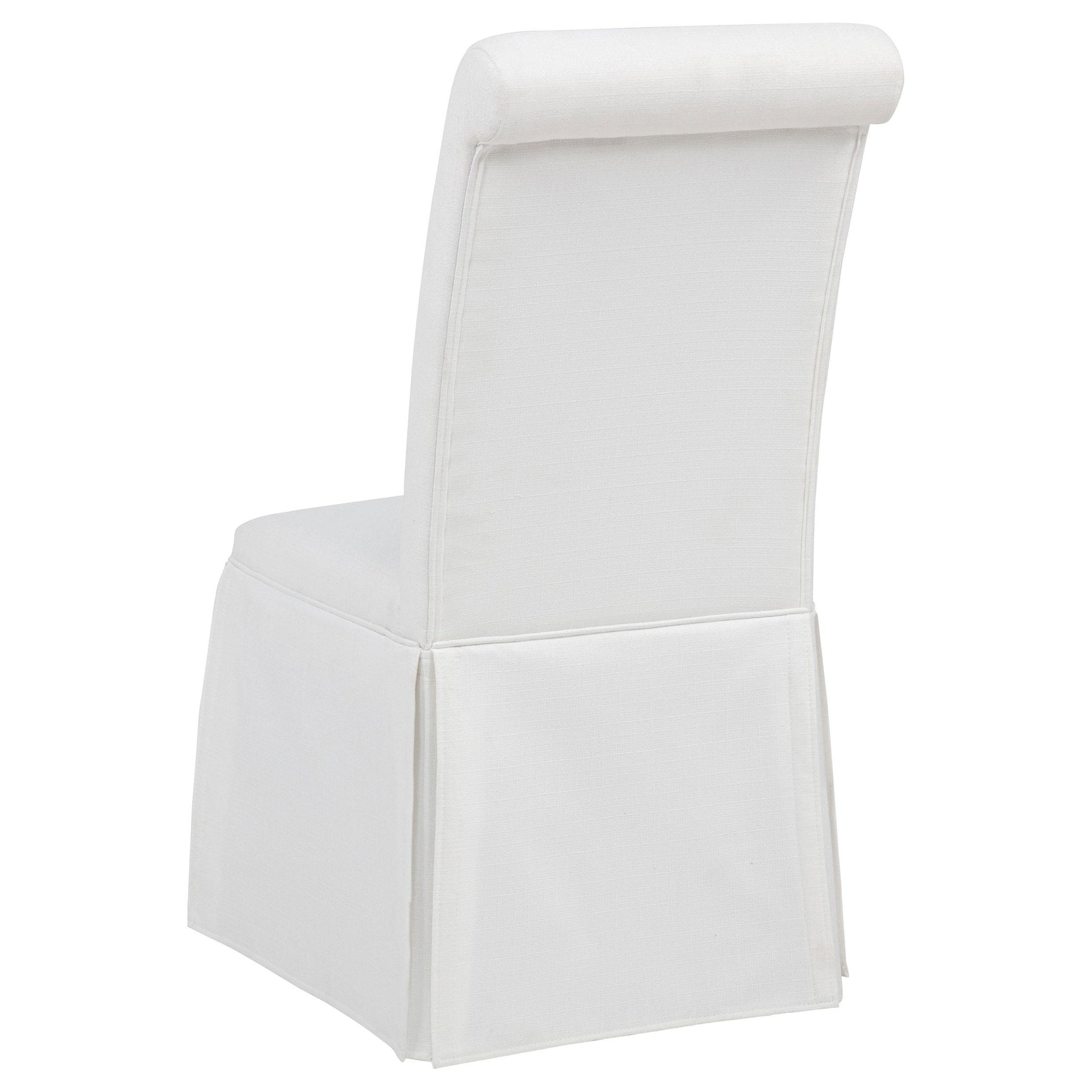 Plastic glide on Shawna chair leg bottom