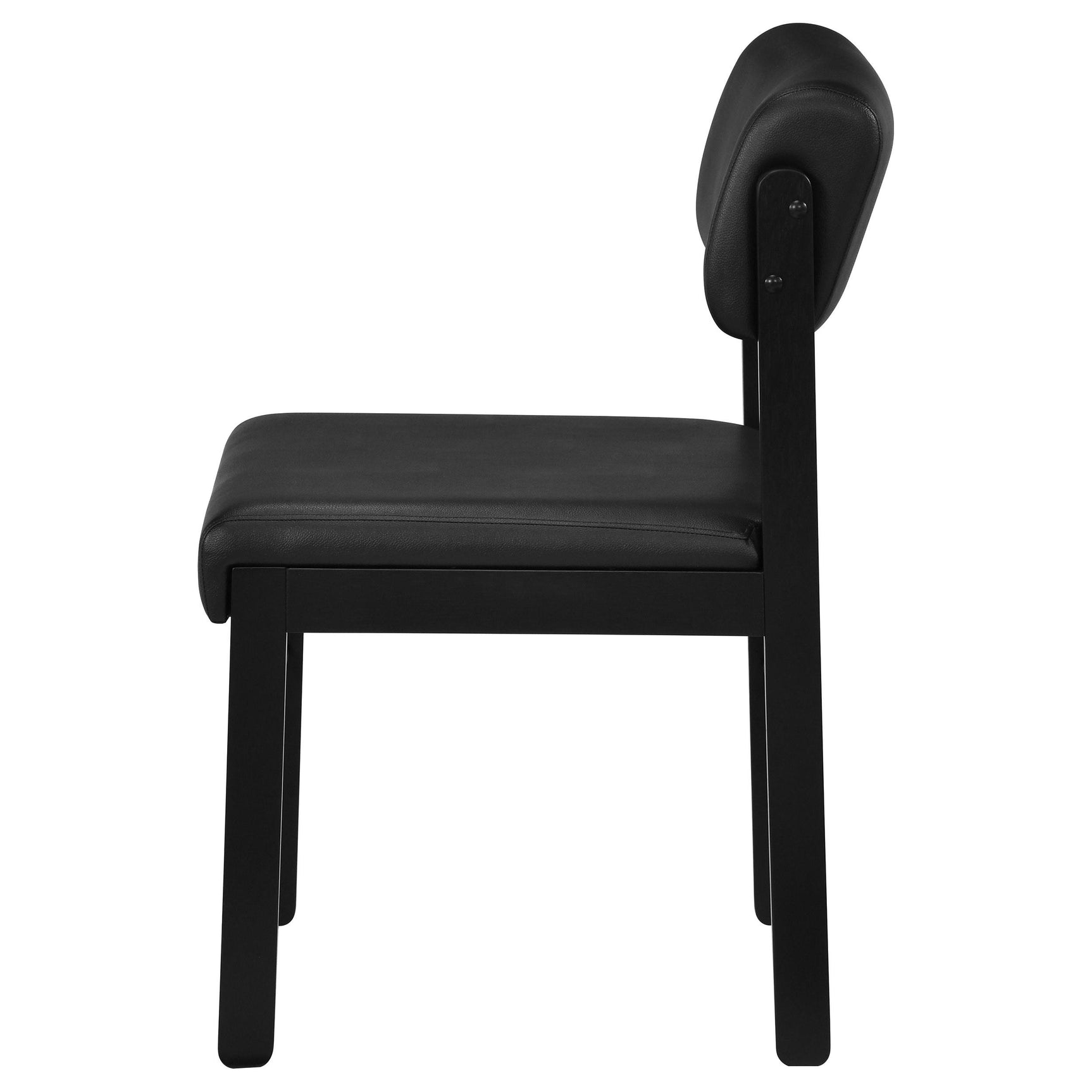 Armless profile of Kehoe dining chair