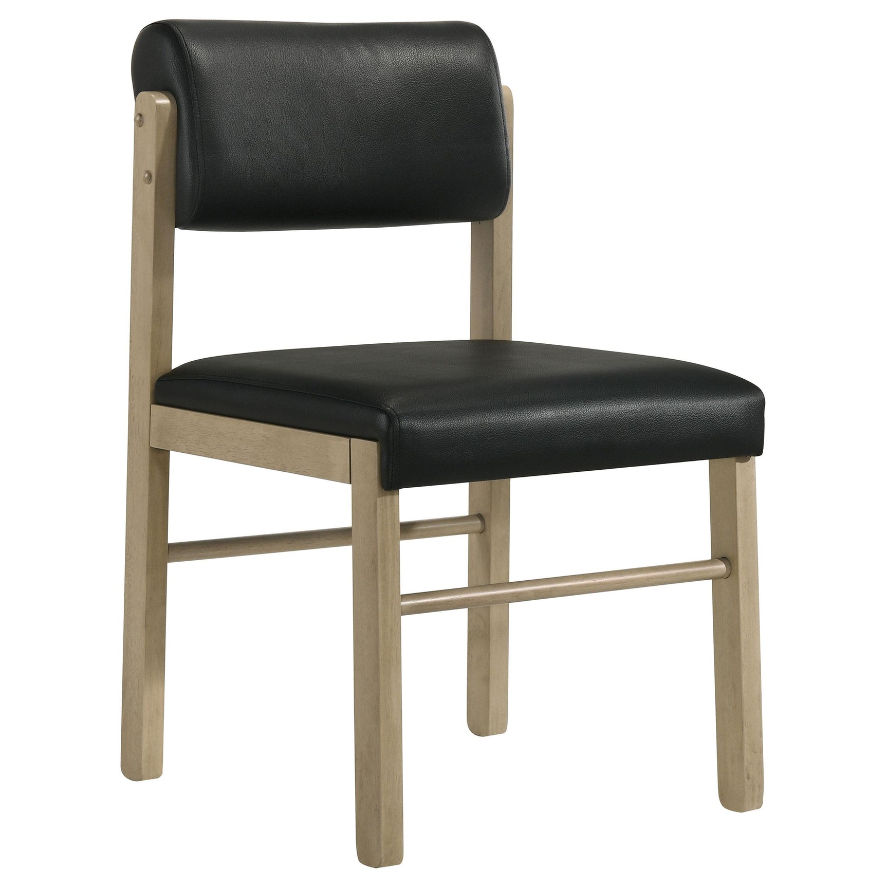 Kehoe chair leg detail in natural oak rubberwood