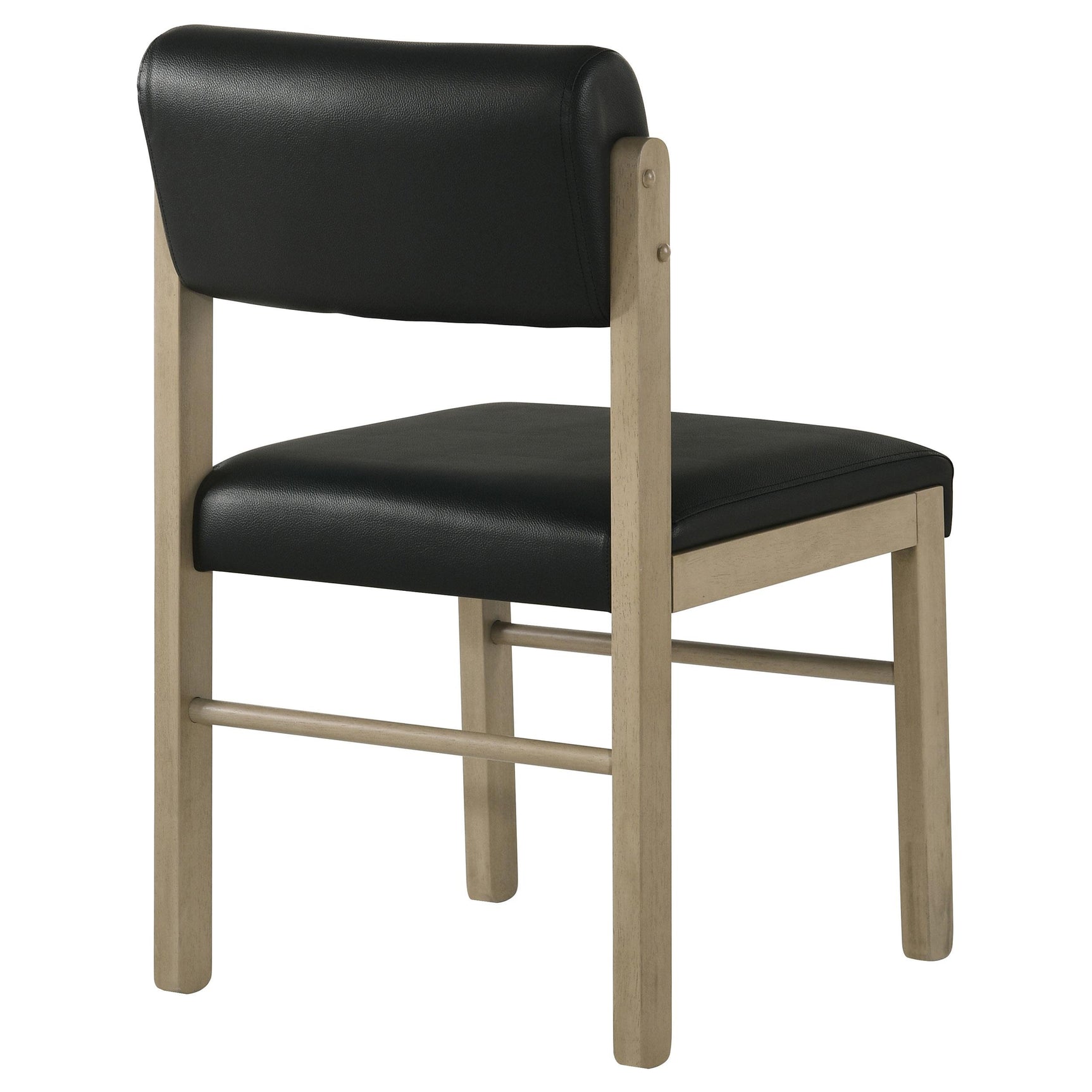Side profile of Kehoe upholstered dining side chair
