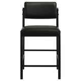 Kehoe black counter height chair side view