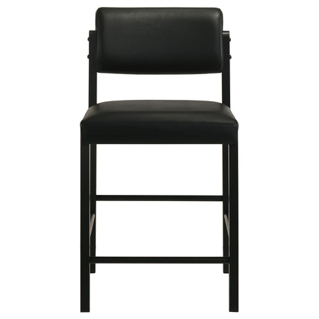 Kehoe black counter height chair side view