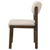 Chair tucked neatly under dining table