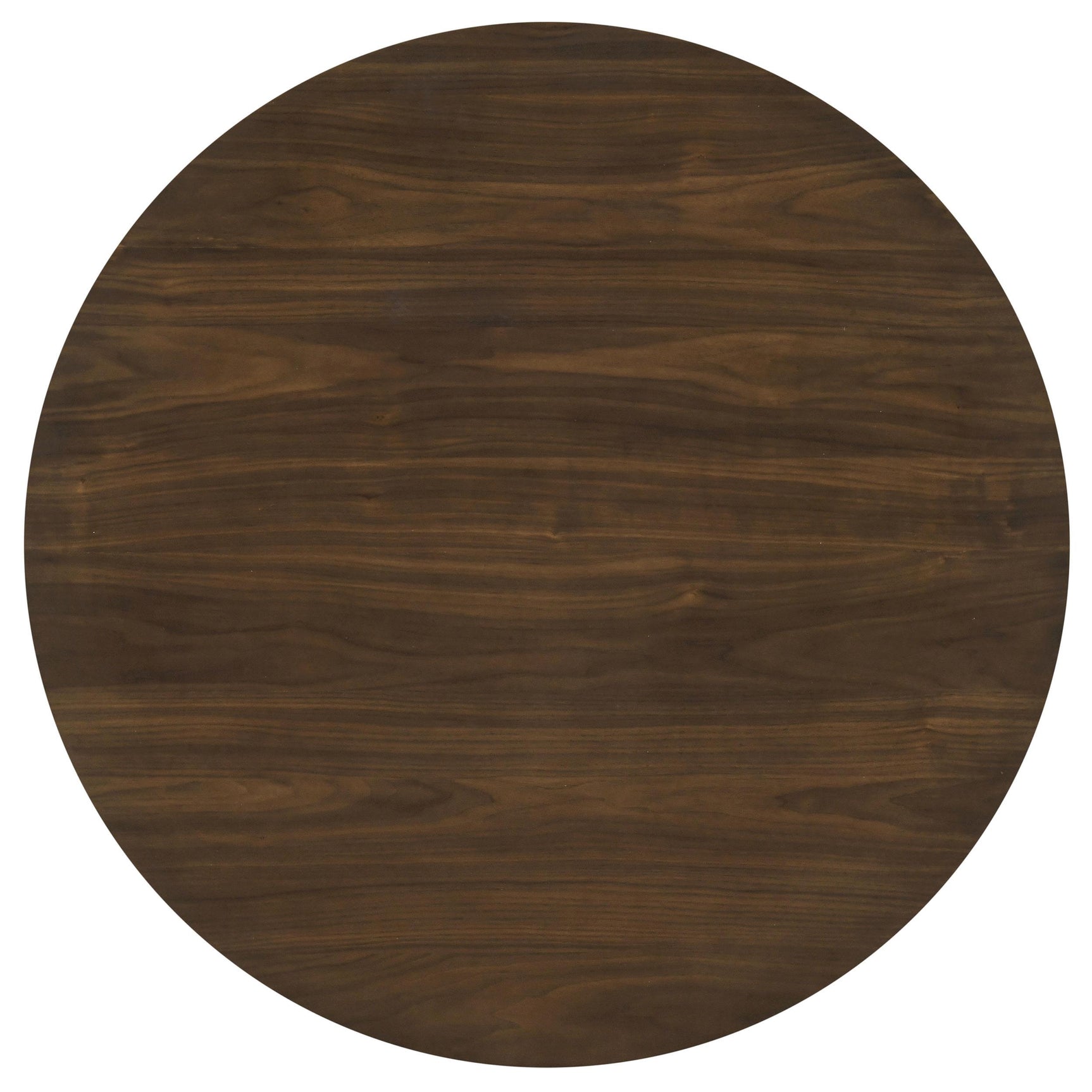 Hamlyn Round Walnut Wood Counter Height Table side angle