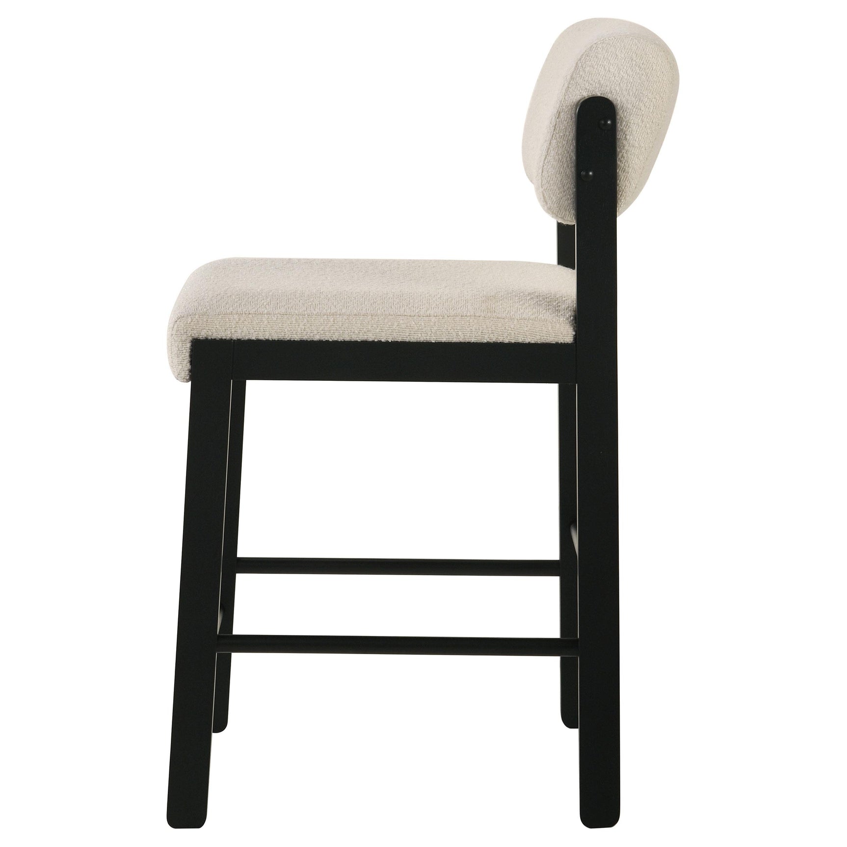 Foam cushioned seat on plywood base of Kehoe chair