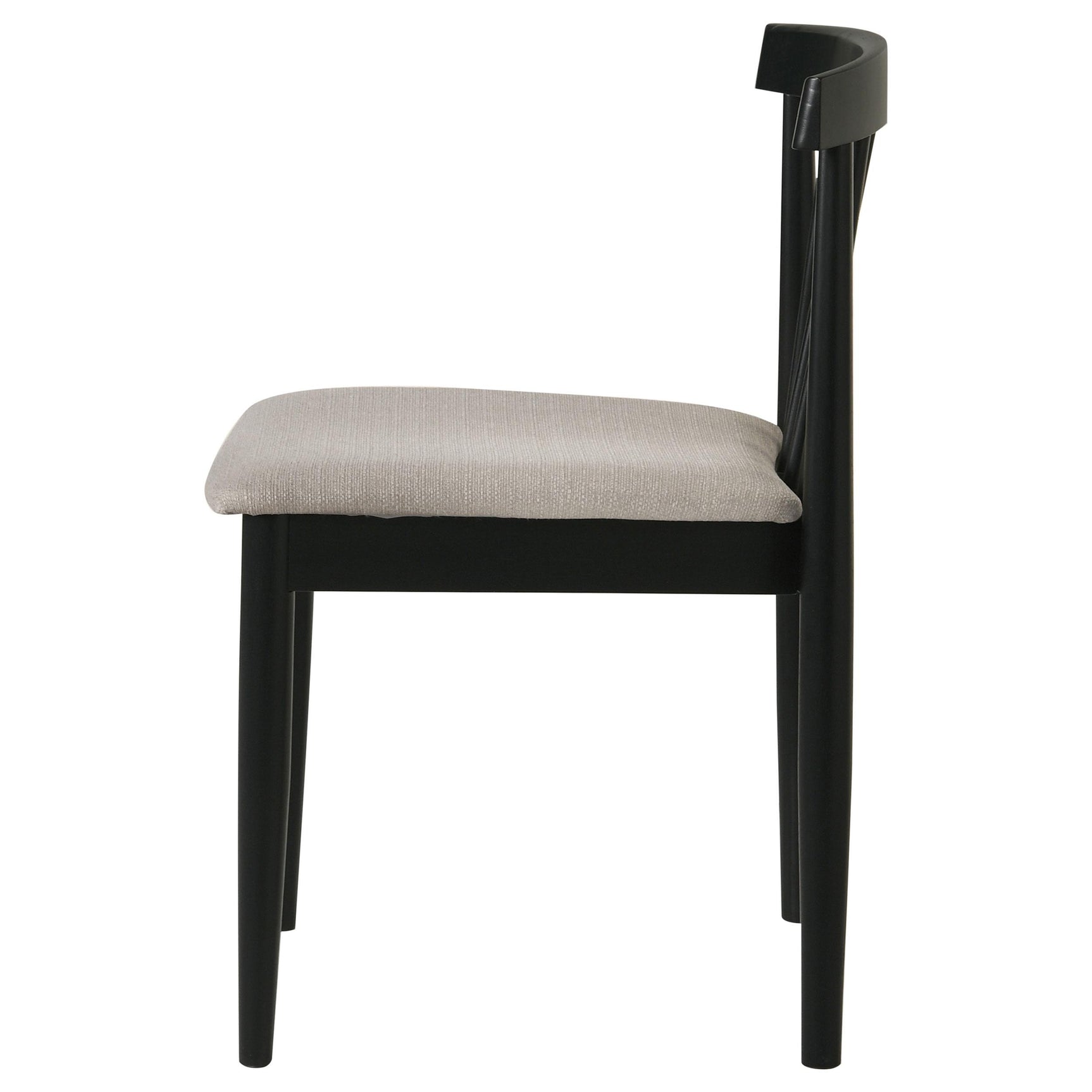 Cullen chair seat cushion showing scooped foam padding