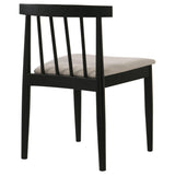 Angled view of Cullen chair highlighting armless profile