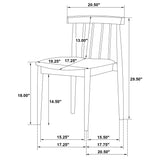 Lifestyle image of Cullen chairs surrounding dining table