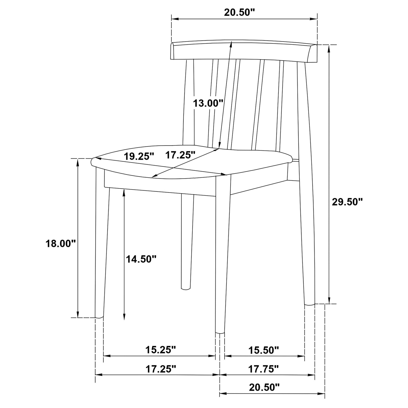 Lifestyle image of Cullen chairs surrounding dining table