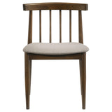 Back view highlighting the spindle back design of Cullen dining chair