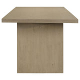 View of levelers under dining table legs for stability