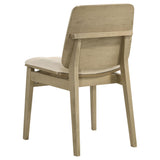 Side chair frame and legs detail
