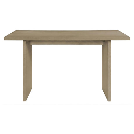 Decker dining table natural oak, angled side view