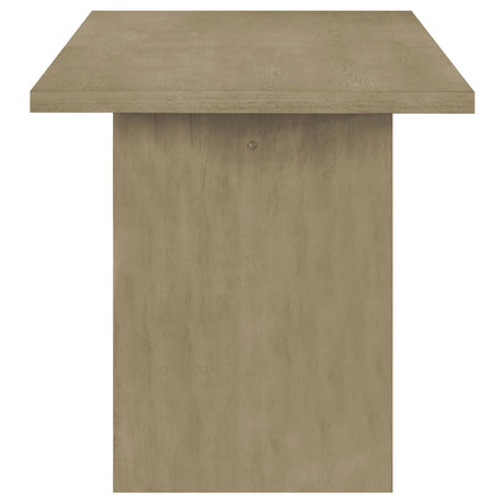 Decker table leg detail with leveler