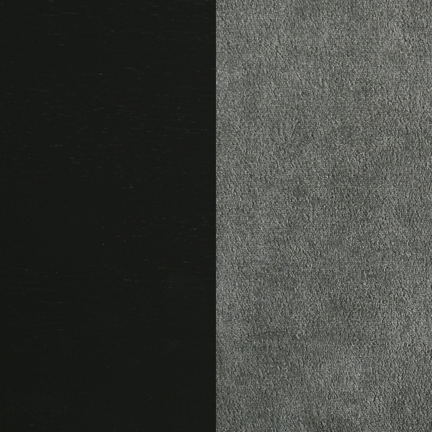 Side chair corner detail with fabric and wood contrast