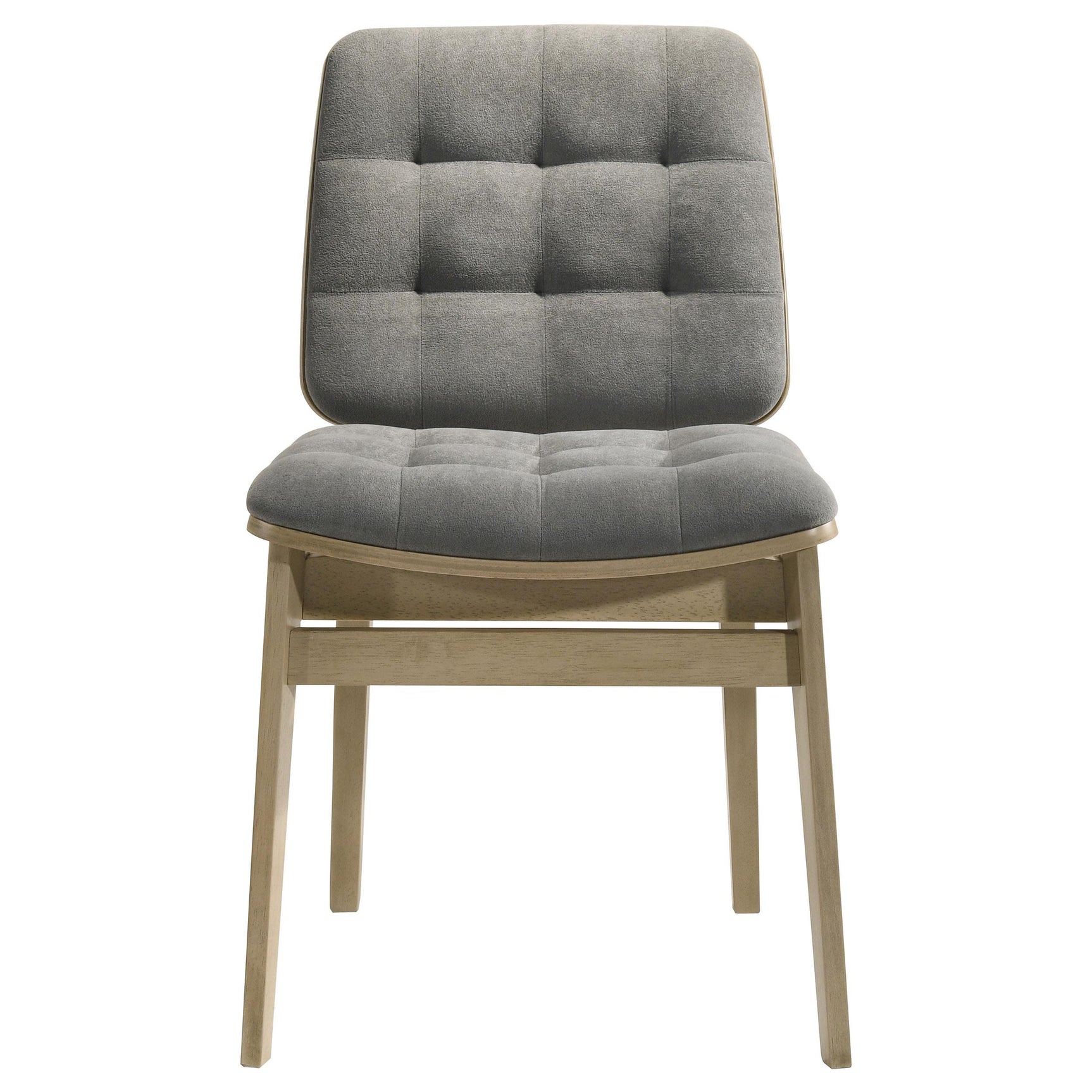 Natural oak tapered wood legs of Redbridge dining chair