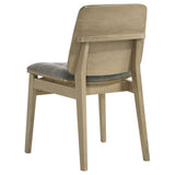 View of seat cushioning and fabric texture on Redbridge chair