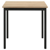 Garza dining table metal frame close-up