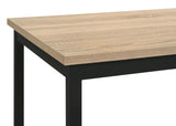 Garza dining table showing tabletop texture