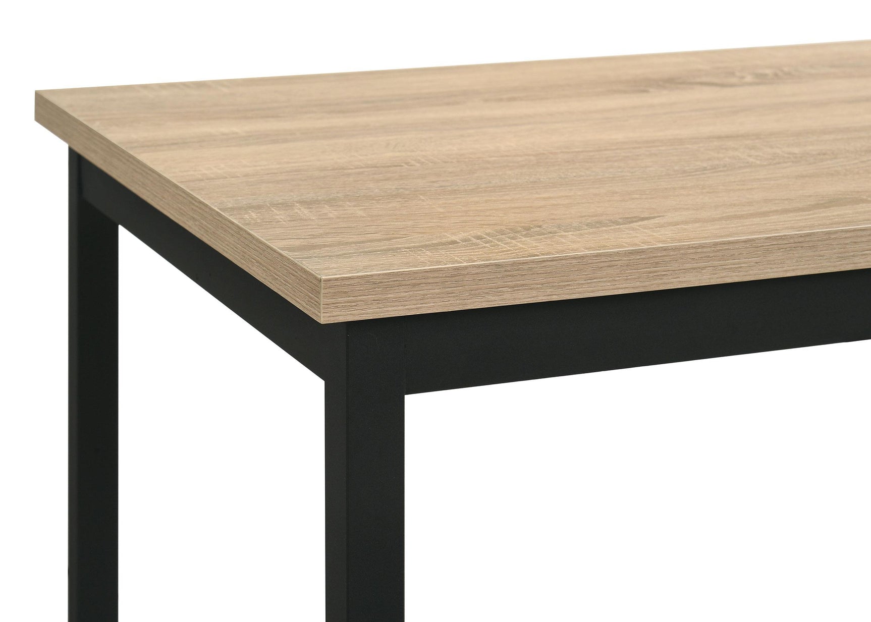 Garza dining table showing tabletop texture
