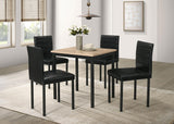 Garza compact dining table top view