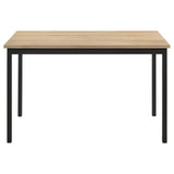 Close-up of greige oak melamine veneer top