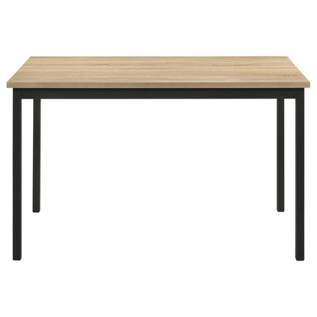 Close-up of greige oak melamine veneer top