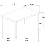 Garza dining table in styled dining room
