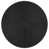 Macedo Round Ribbed Rattan Drum Coffee Table Black — product image 3