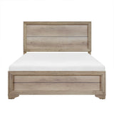 Lonan Natural Twin Bed front view showing headboard