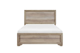 Rustic melamine laminate bedroom set side angle