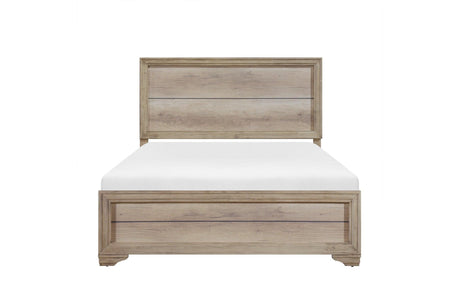 Rustic melamine laminate bedroom set side angle