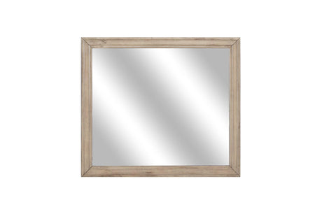 Lonan Rust bedroom dresser with mirror