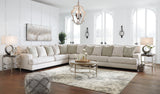 Close-up detail of fabric and stitching on Rawcliffe sectional