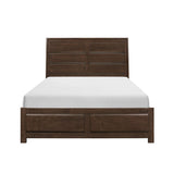 Erwan Rich Espresso King Panel Bed front view