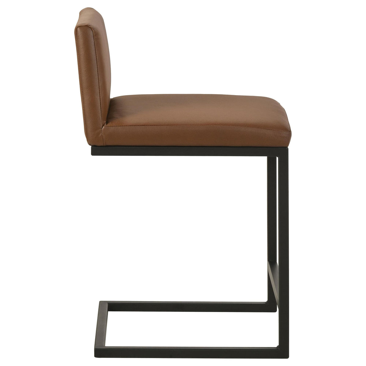 Vardon Dark Brown Genuine Leather Counter Height Chairs (Set of 2) — product image 8