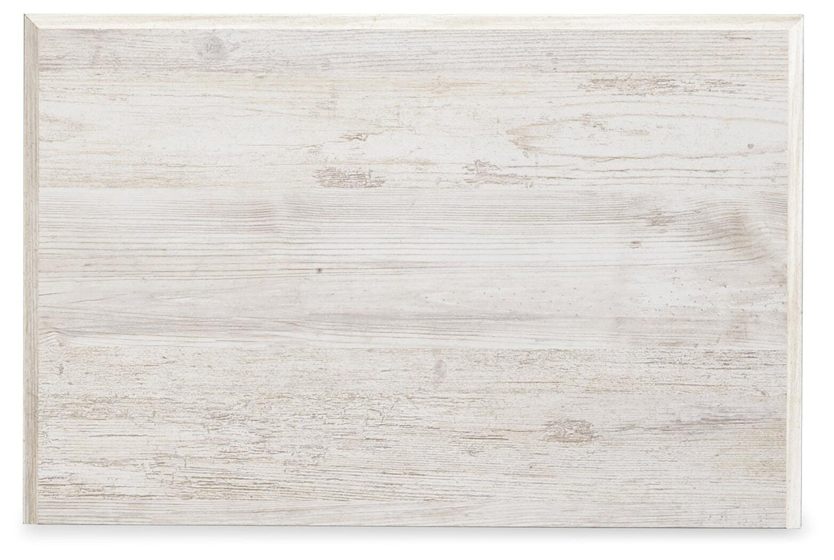 Paxberry Whitewash Two-Drawer Nightstand — product image 9
