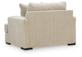 Lofwood Oatmeal Chenille Oversized Chair — back view