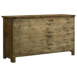 Doherty 6-Drawer Bedroom Dresser Rustic Brown — product image 6