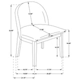 Mueller Upholstered Dining Side Chair Brown and Beige Set of 2 — product image 13