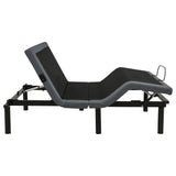 Weston Full Dual-Motor Massage Adjustable Bed Base in Black and Grey — product image 7