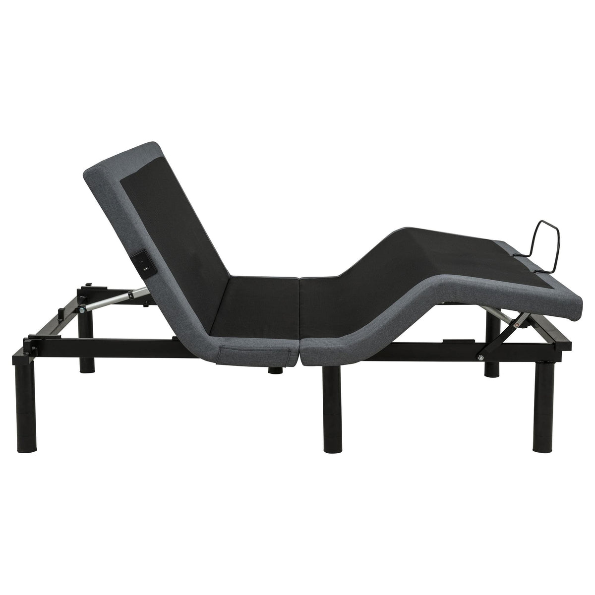 Weston Full Dual-Motor Massage Adjustable Bed Base in Black and Grey — product image 7