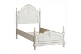 Cinderella Antique White Youth Panel Bedroom Set - Bed headboard detail
