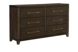 Griggs Dark Brown Panel Bedroom Set bed main view
