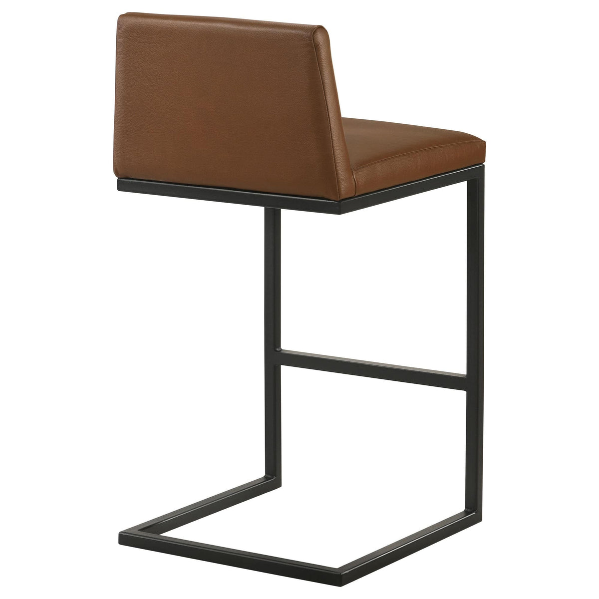 Vardon Dark Brown Genuine Leather Bar Stool Set of 2 — product image 7