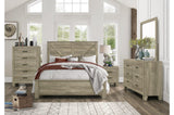 Gray Panel Bedroom Set bed main view