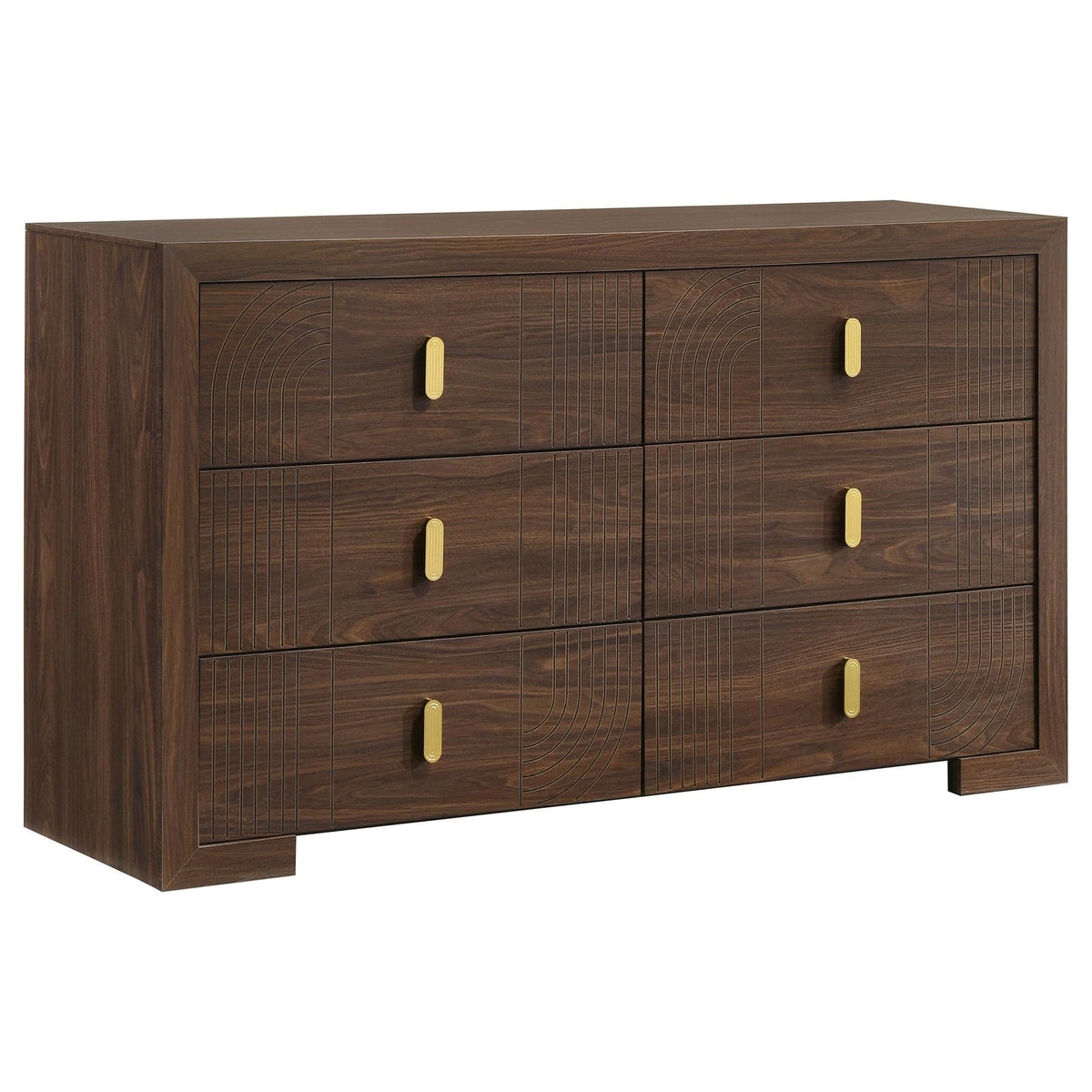 Etienne Walnut 6-Drawer Bedroom Dresser — product view