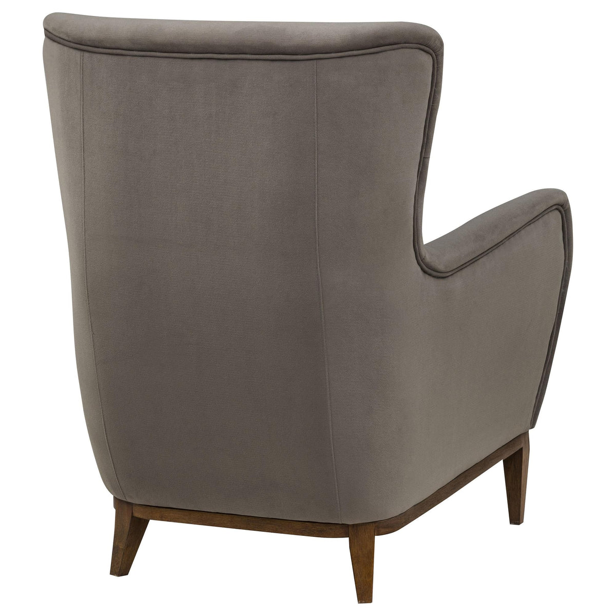 Catala Upholstered High Back Accent Chair Stone and Coffee — product image 8