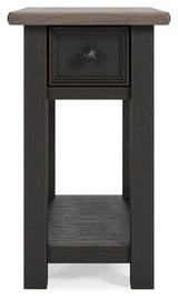 Tyler Grayish Brown/Black Creek 2 End Tables — front view